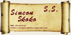 Simeon Skoko vizit kartica